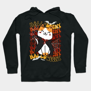 Halloween Cat Vampire Hoodie